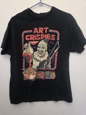Terrifier Art the Clown Cereal Graphic T-Shirt Large Horror Movie Tee